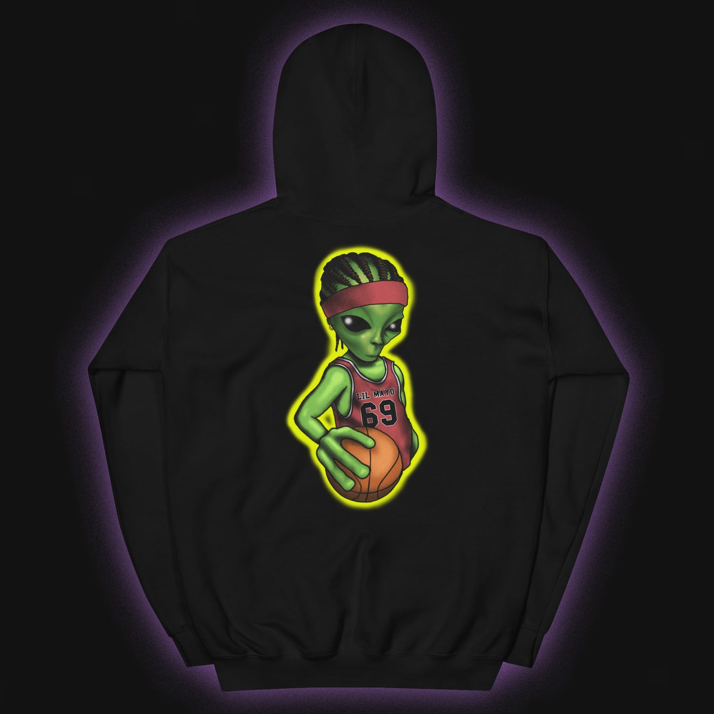 Lil Mayo Alien SUCC International bball basketball hoodie
