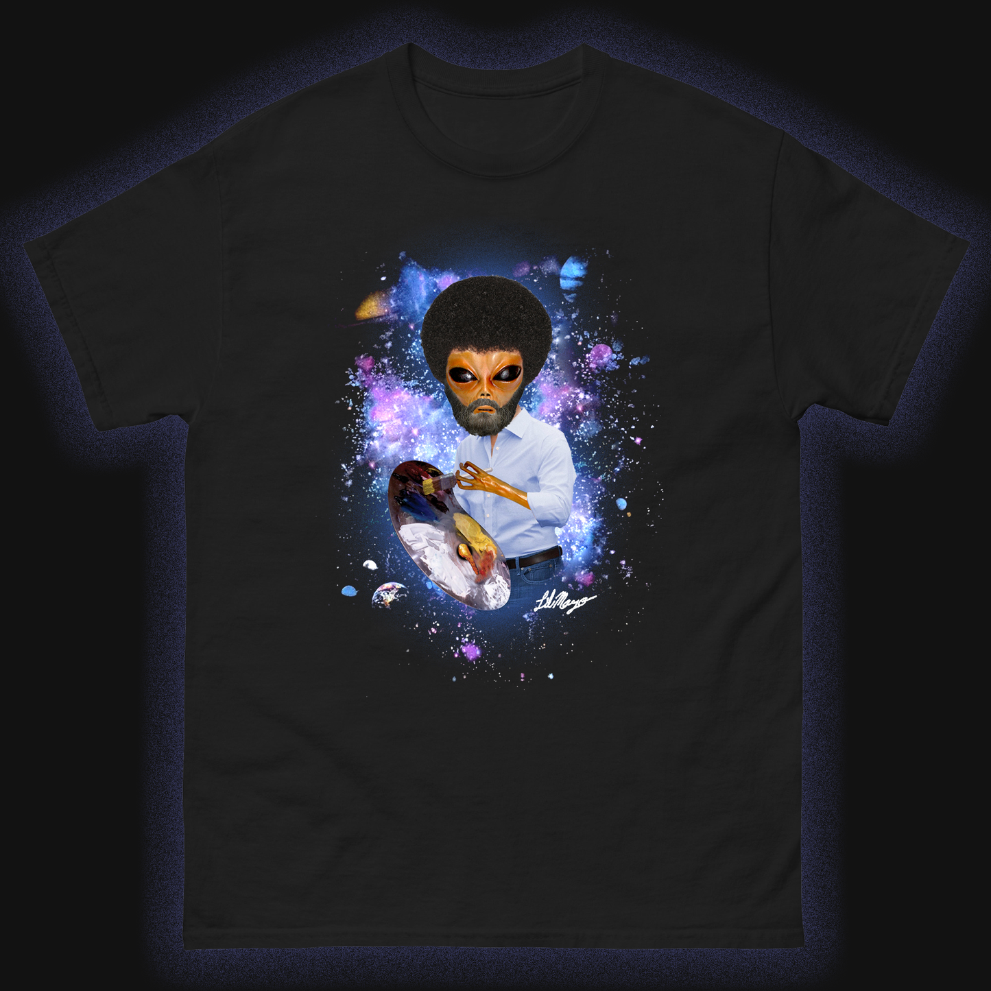 LIL MAYO ALIEN BOB ROSS T-Shirt