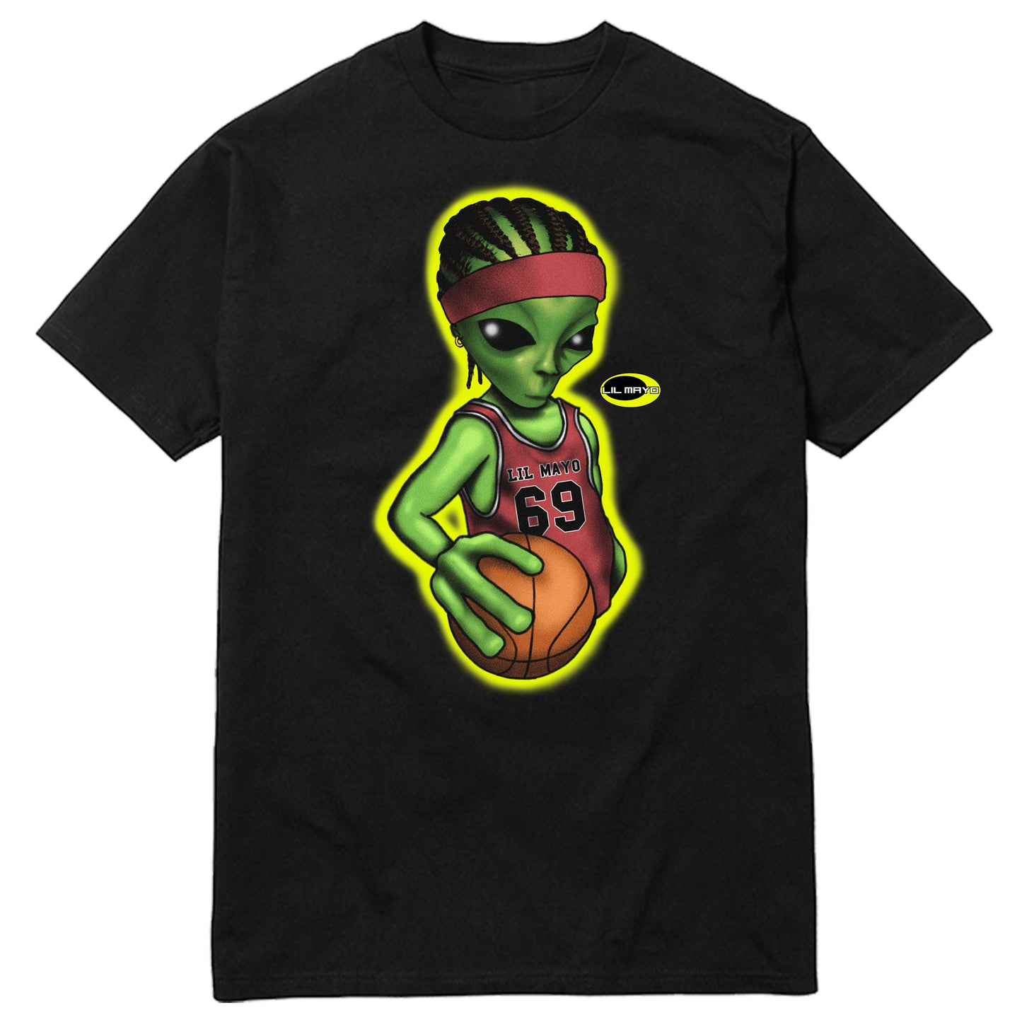 LIL MAYO ALIEN Basketball T-Shirt