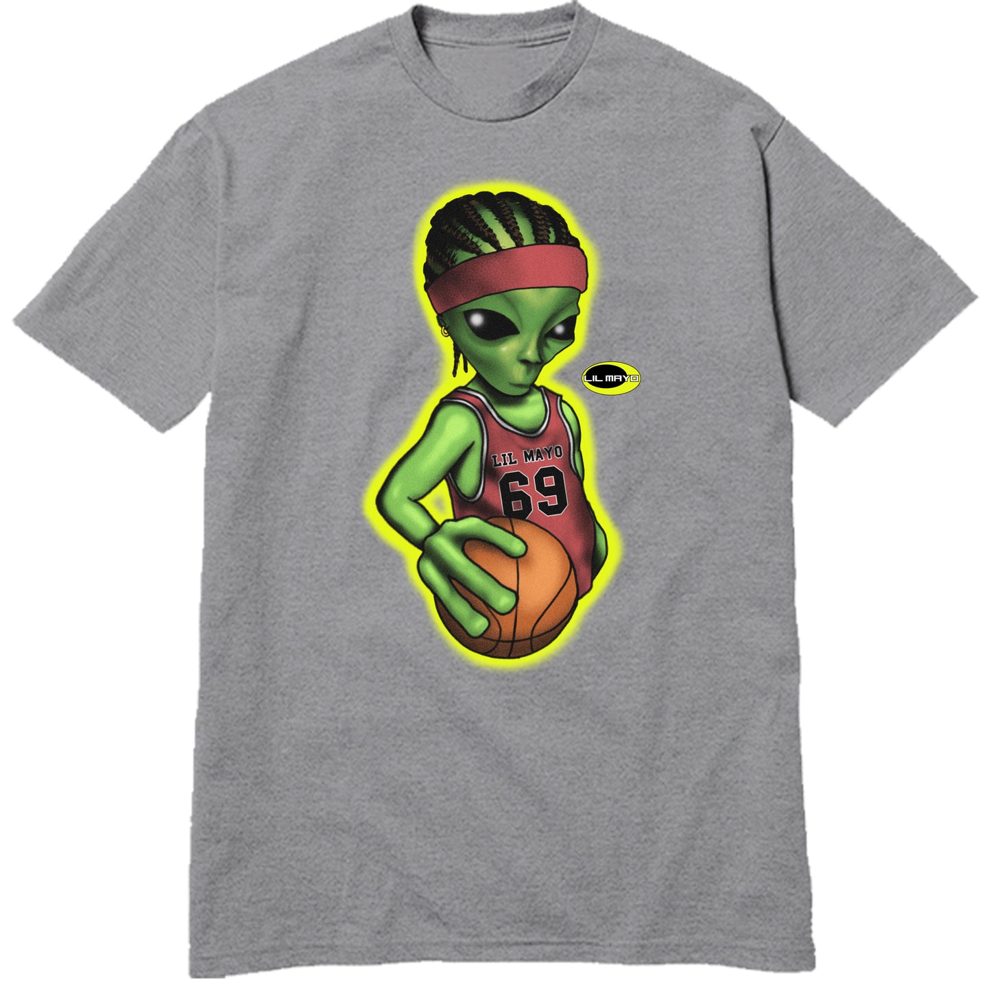 LIL MAYO ALIEN Basketball T-Shirt