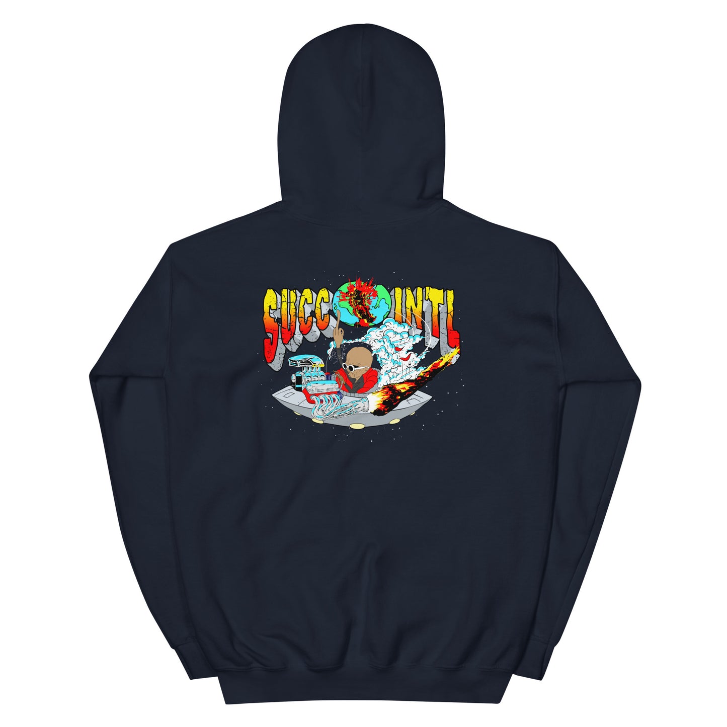 Lil Mayo Alien SUCC International ufo space hot rod hoodie