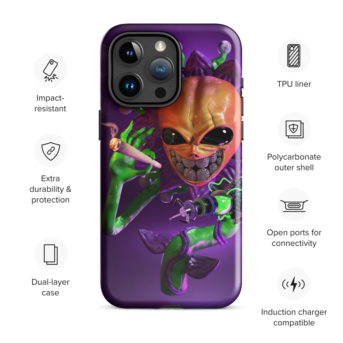 FURIOUS FLOWER IPHONE CASE