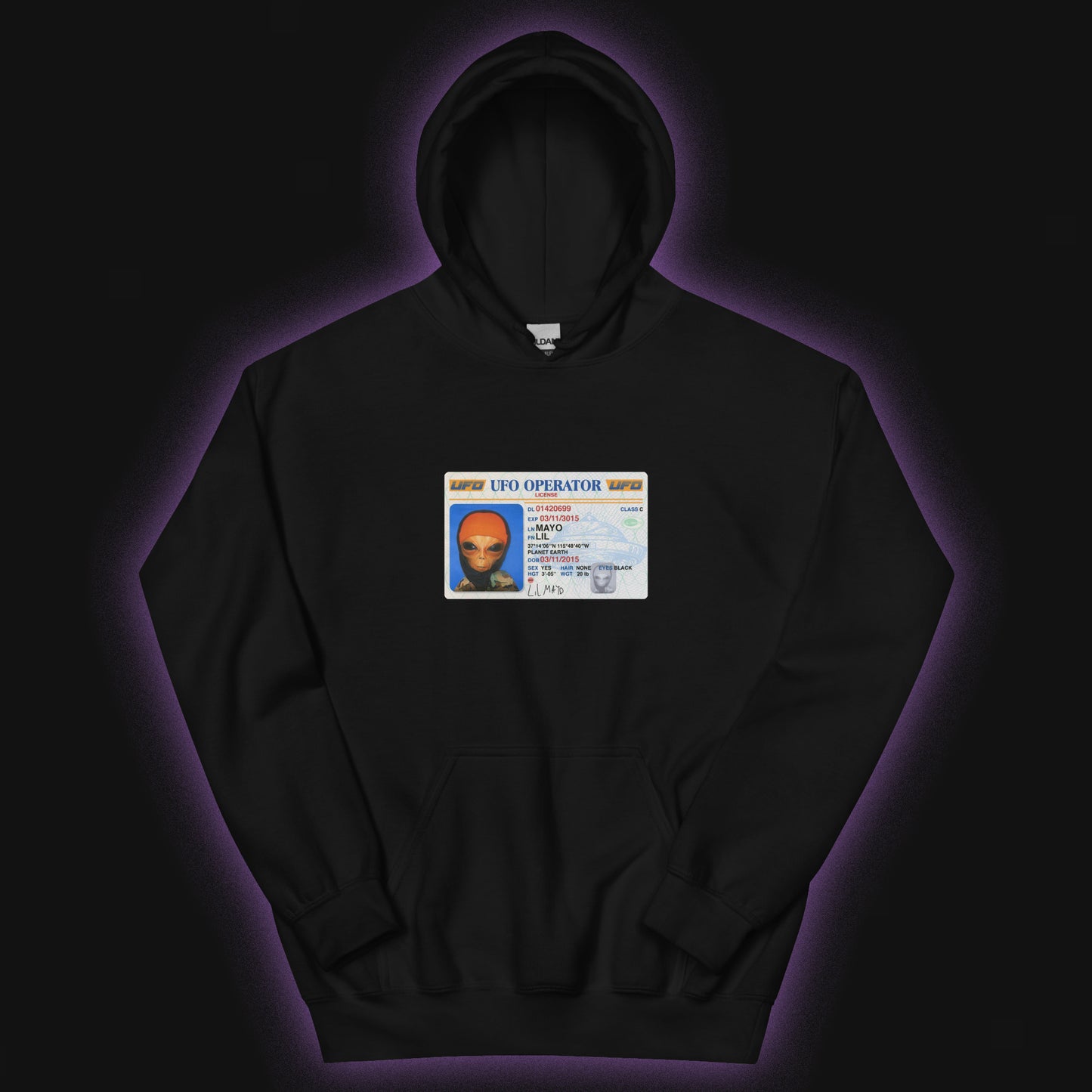 Lil Mayo Alien SUCC International ID hoodie