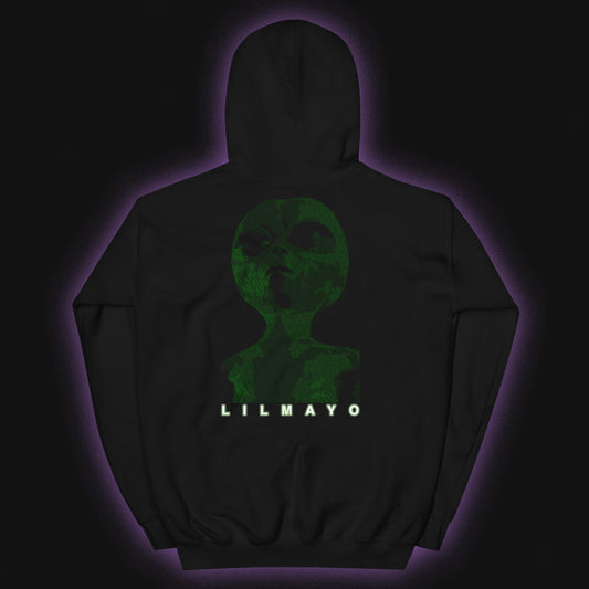Lil Mayo Alien SUCC International binary hoodie