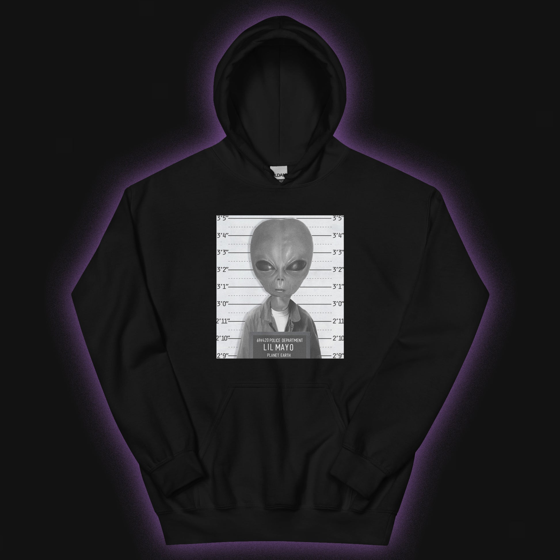 Lil Mayo Alien SUCC International mugshot hoodie