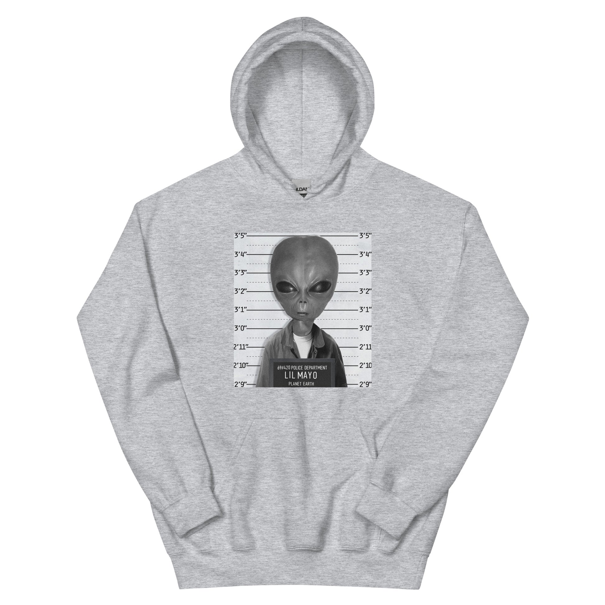 Lil Mayo Alien SUCC International mugshot hoodie